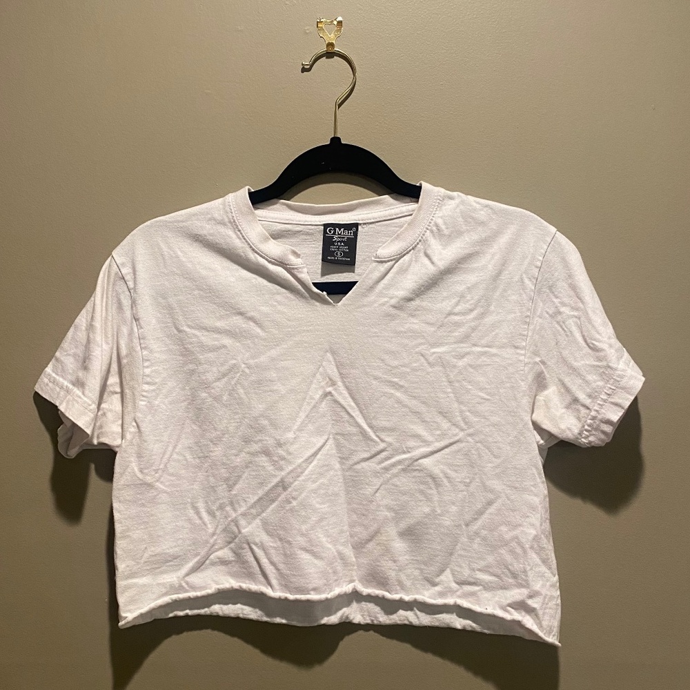 White Crop Top